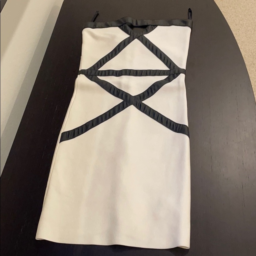 BEBE Strapless Bodycon Mini Dress